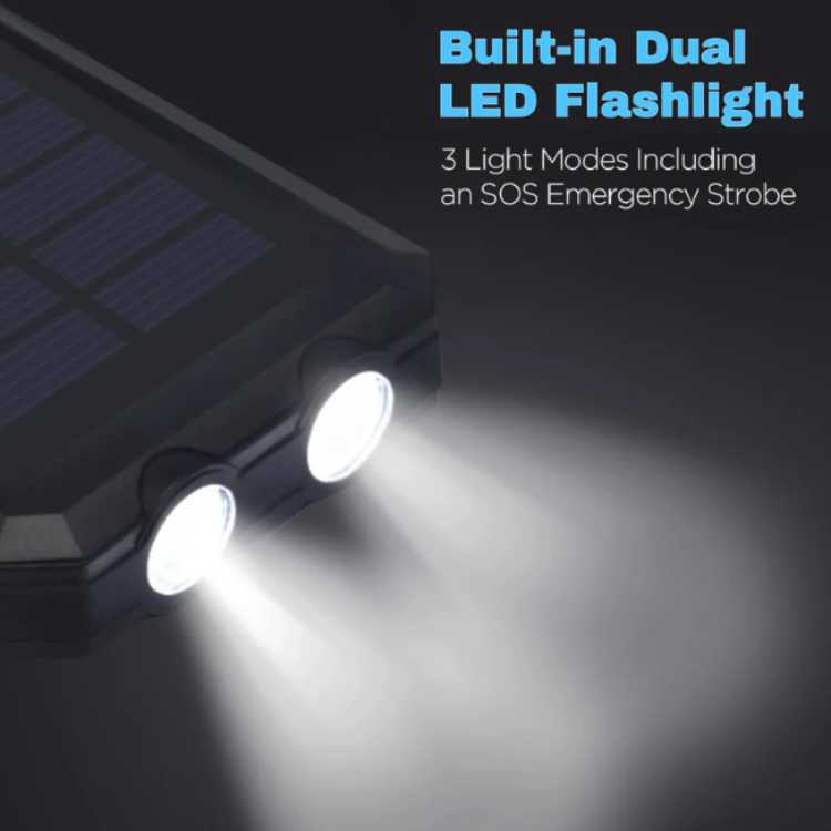 10,000mAh Solar Power Bank - Solar Power Bank - Wild Eye Vision