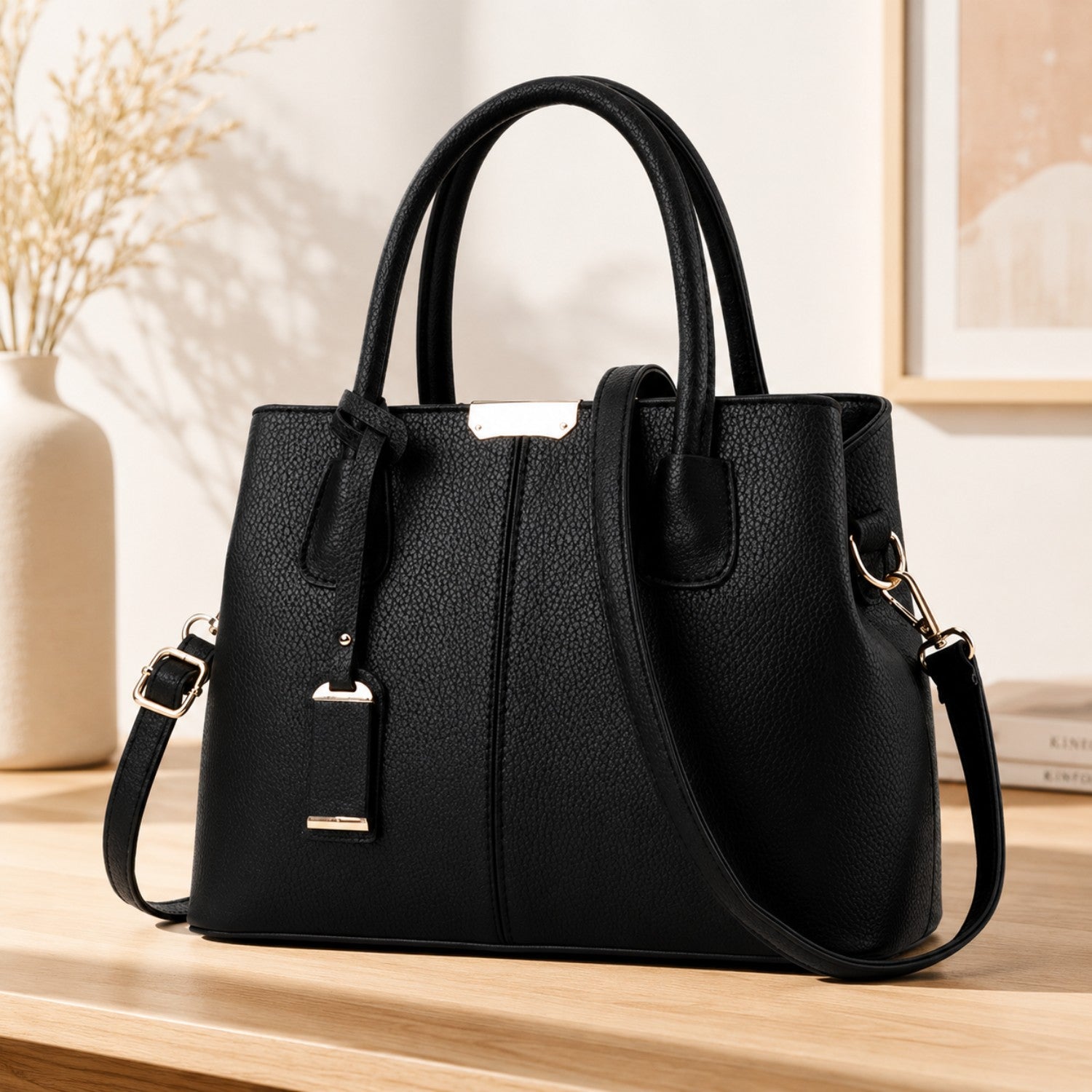 Elegant Large Capacity Tote Handbag