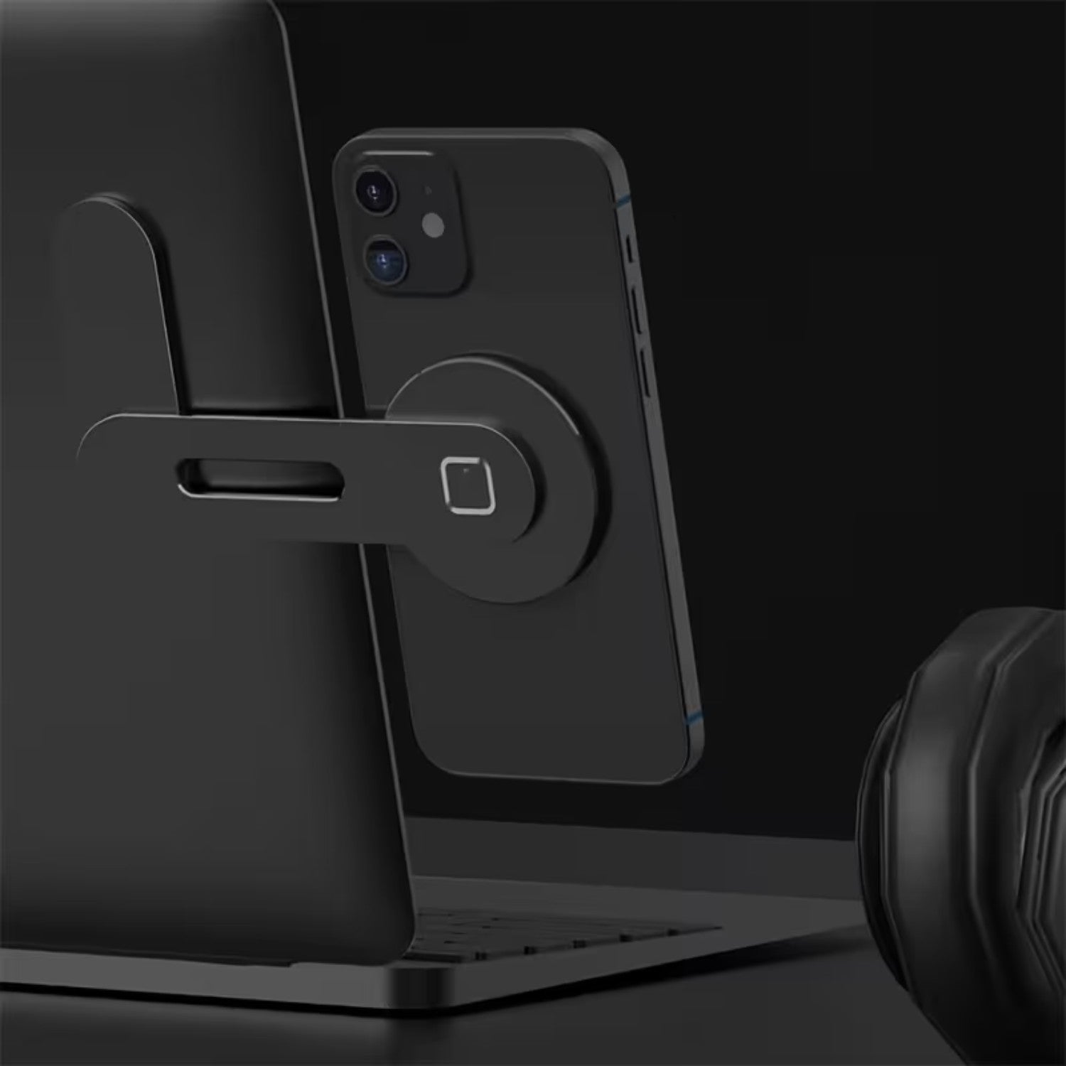 Magnetic Laptop Phone Holder