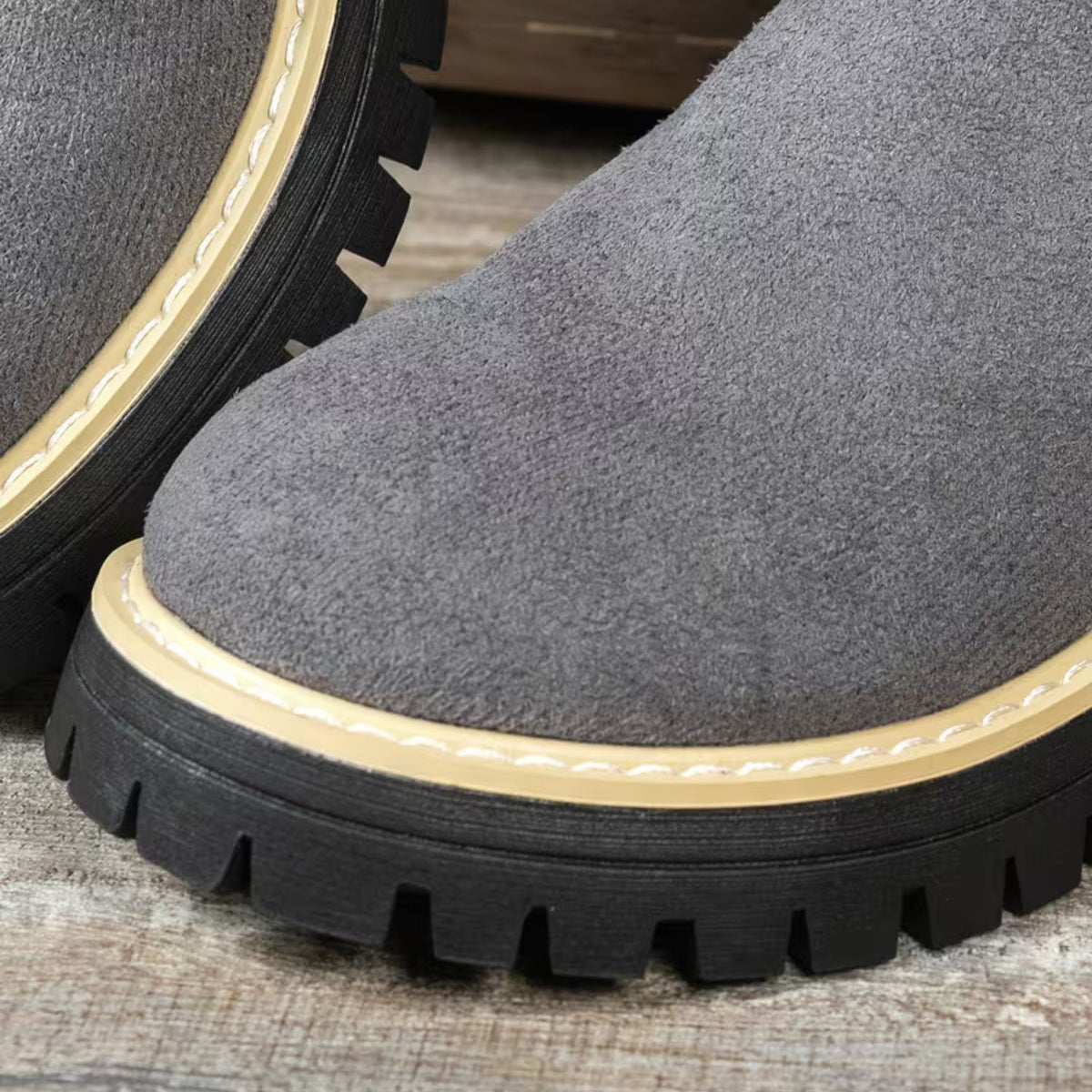 Platform Double Zip Ankle Boots