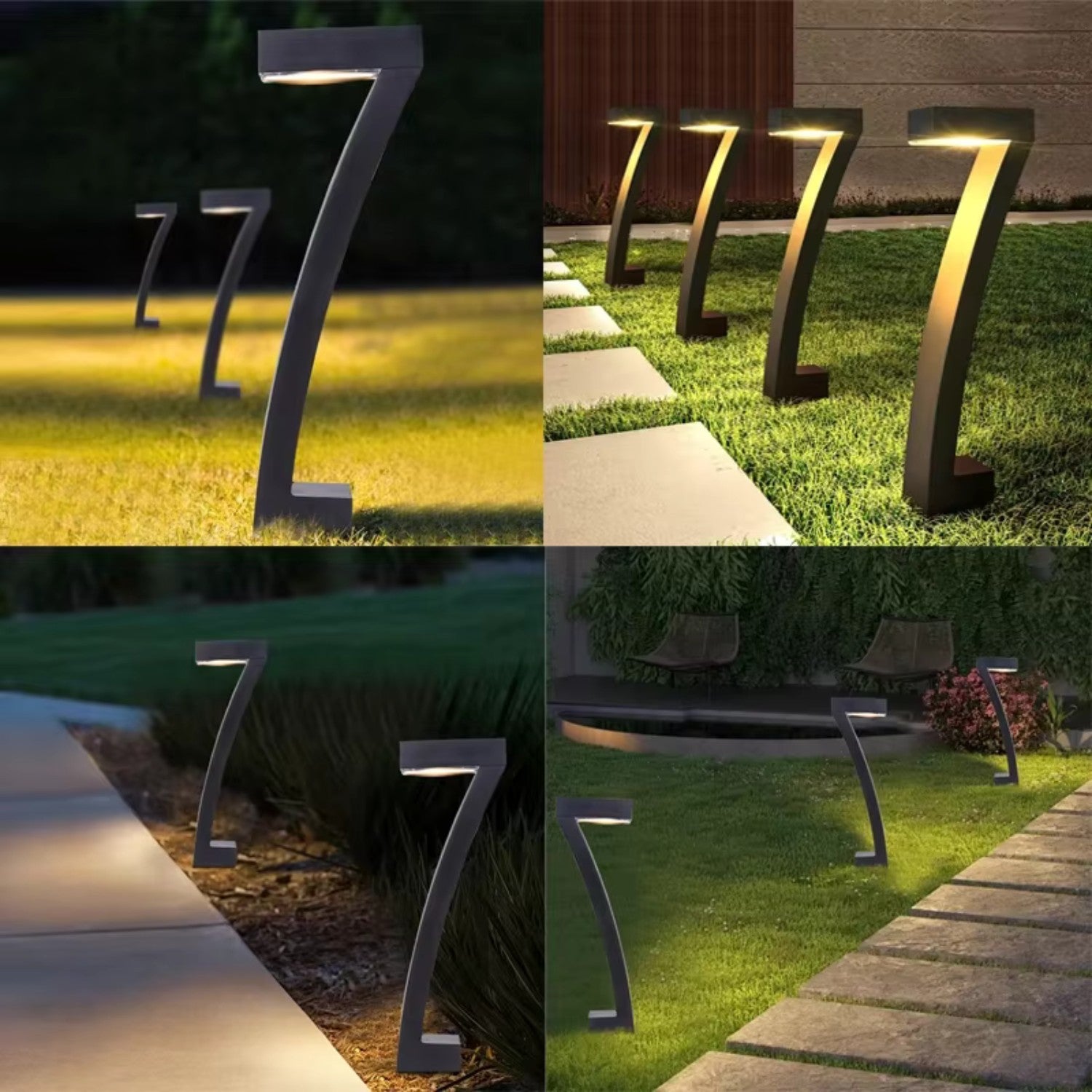 Solar LED Pathway Lawn Lights