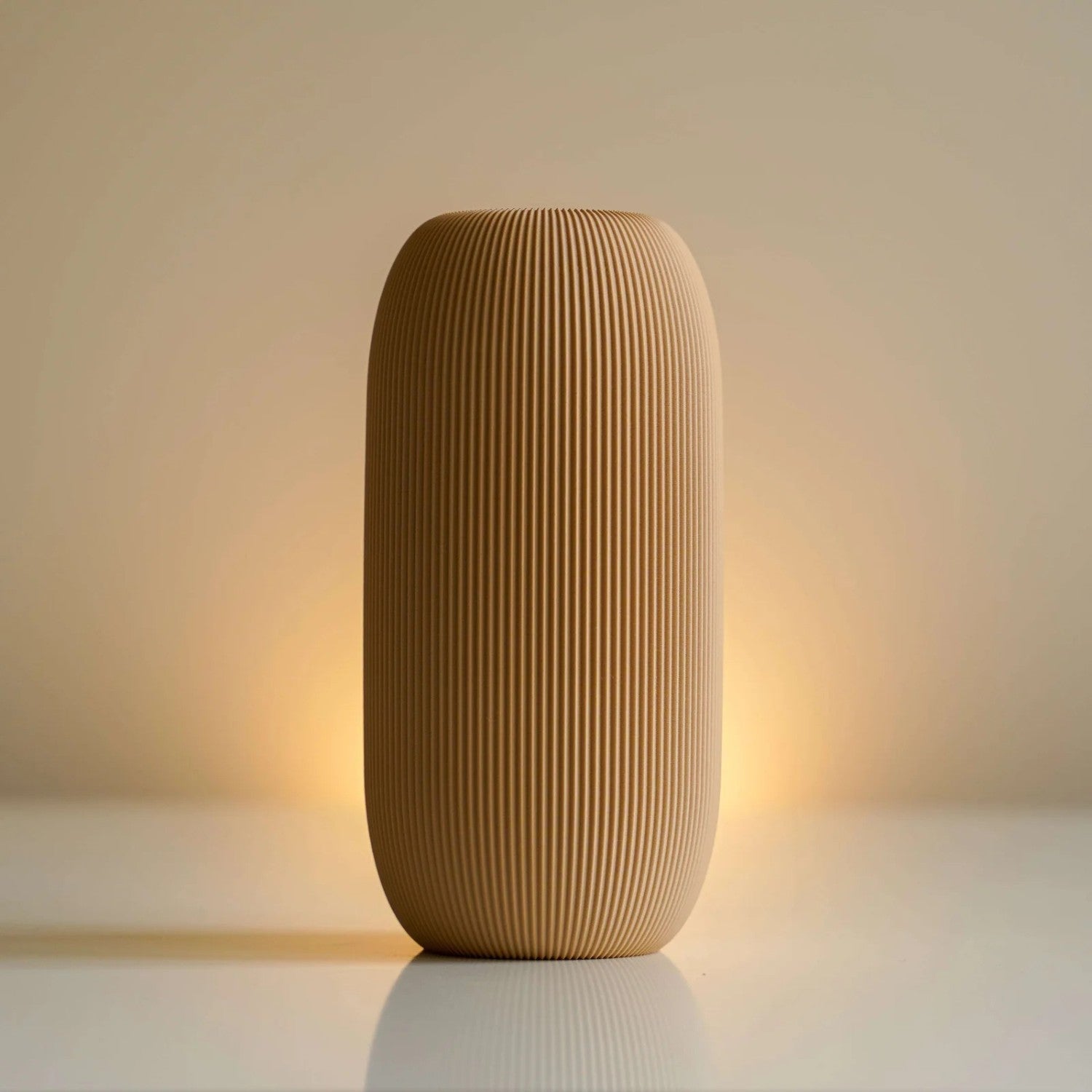 Modern Ribbed Pill Vase