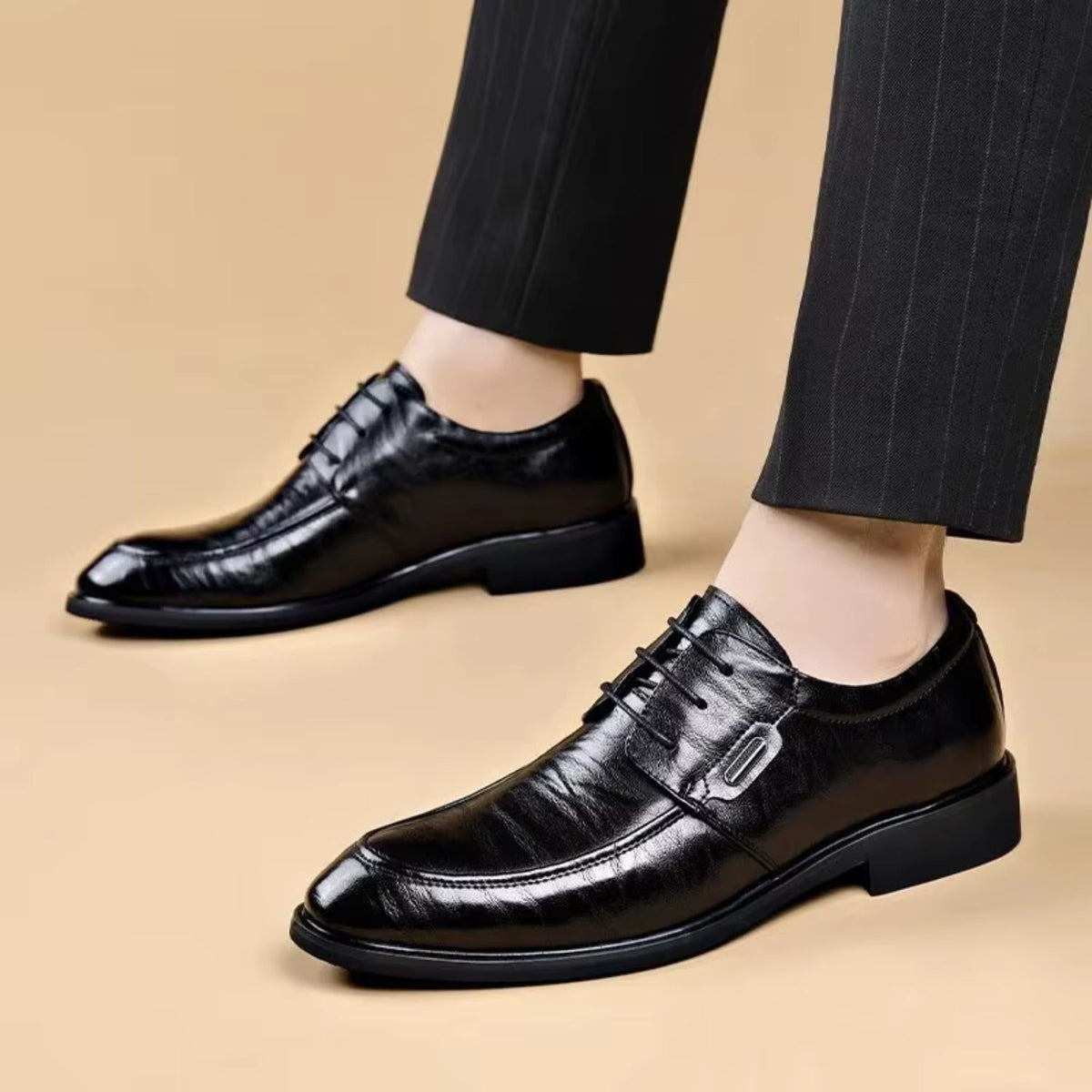 Leather Lace Up Oxford Shoes