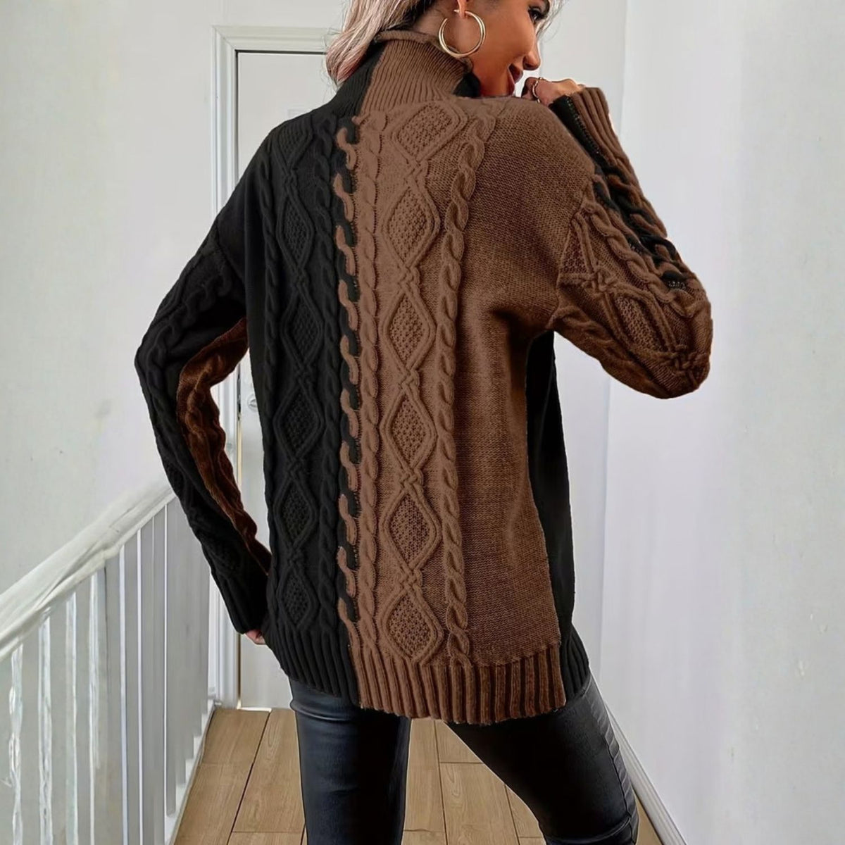 Women’s Colour Block Knit Top