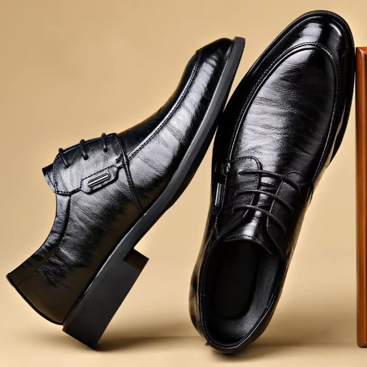 Leather Lace Up Oxford Shoes