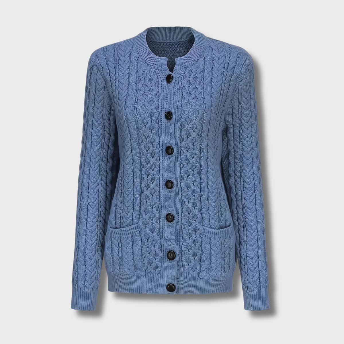 Cable Knit Button Cardigan