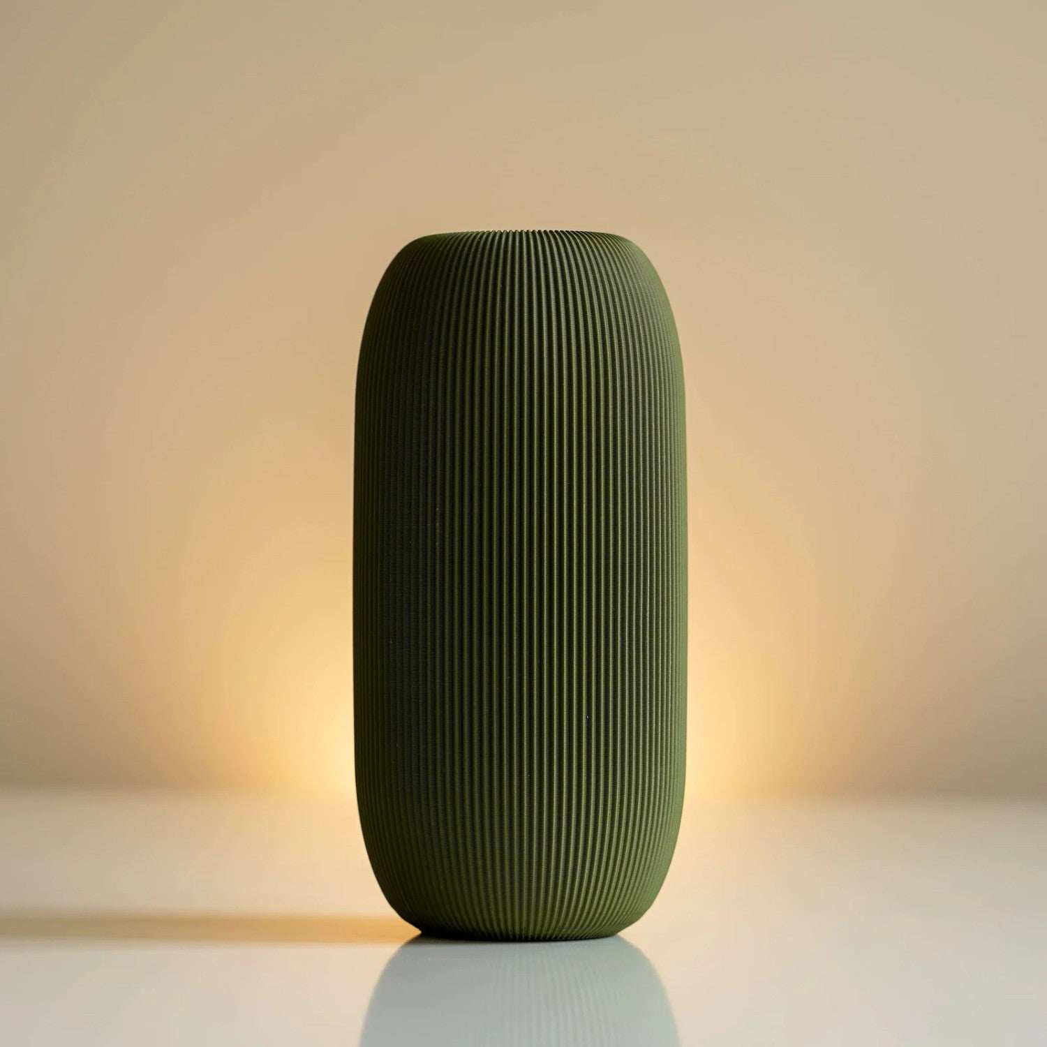 Modern Ribbed Pill Vase