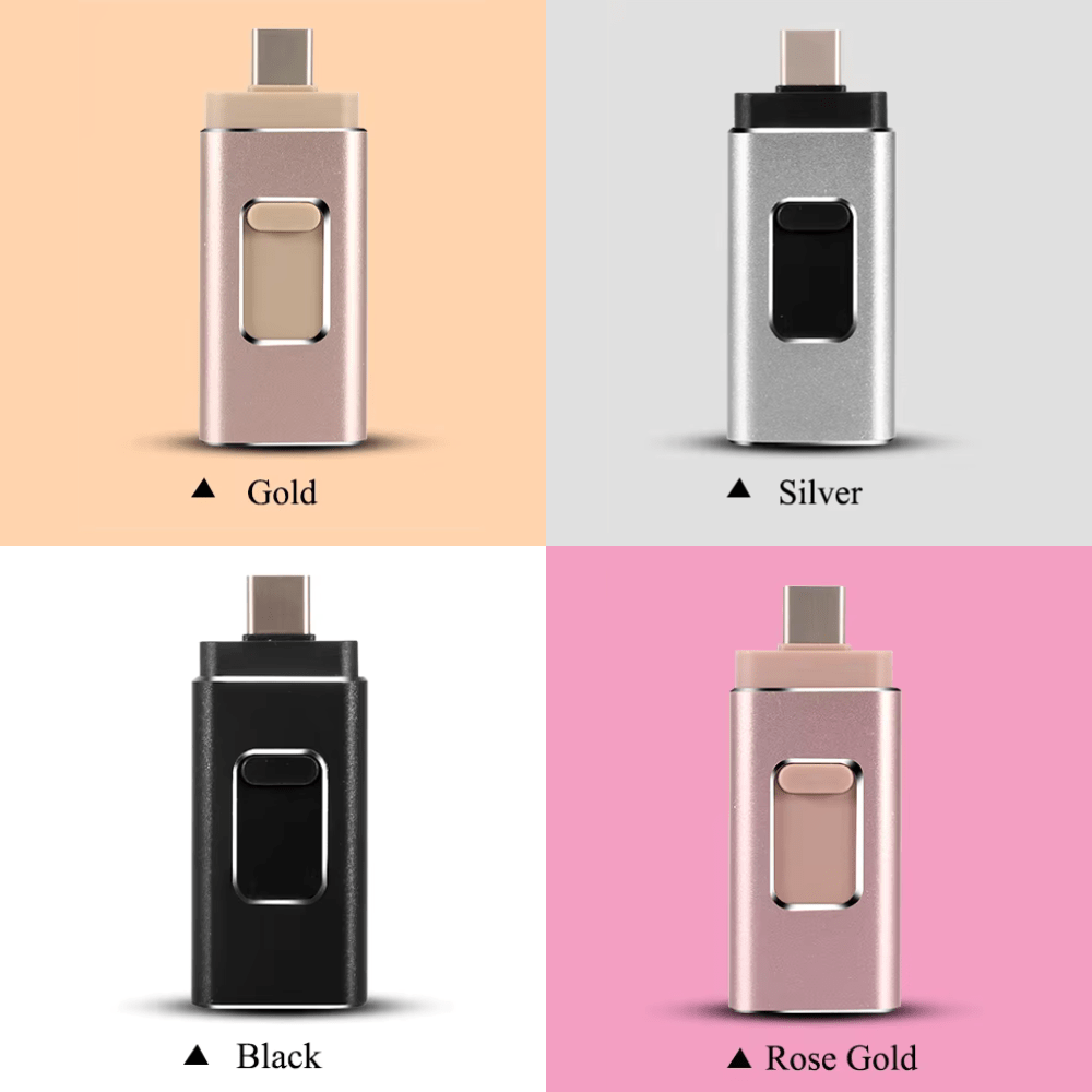 4 - in - 1 Multiport USB Flash Drive - 4 - in - 1 USB - Wild Eye Vision