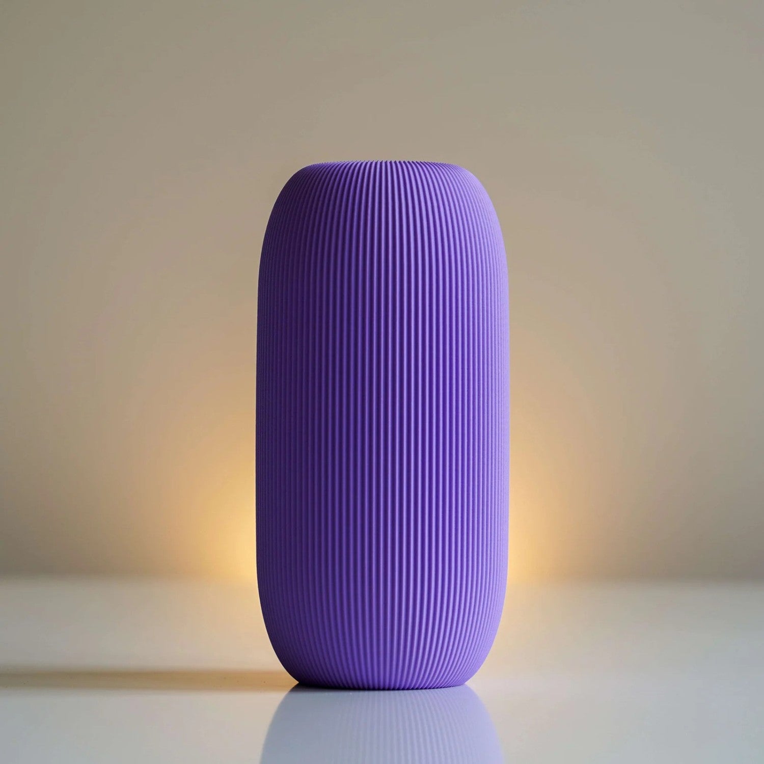 Modern Ribbed Pill Vase