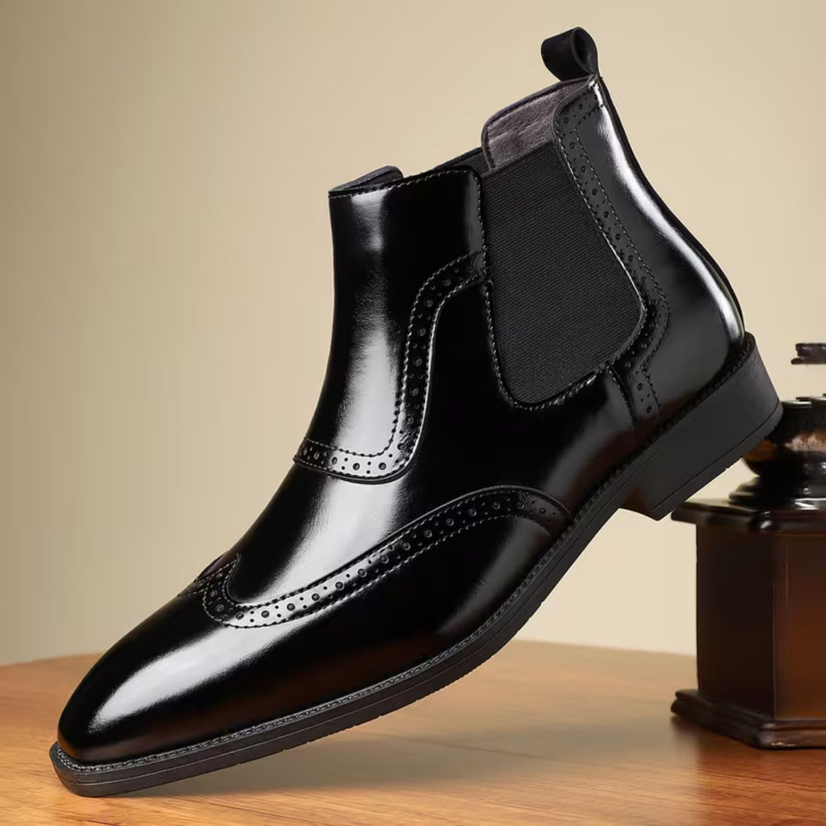 Brogue Chelsea Ankle Boots