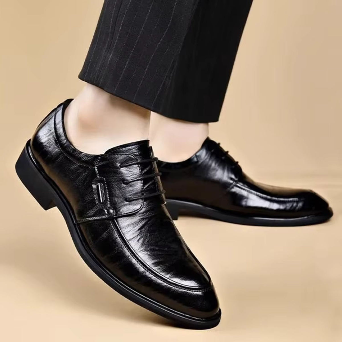 Leather Lace Up Oxford Shoes