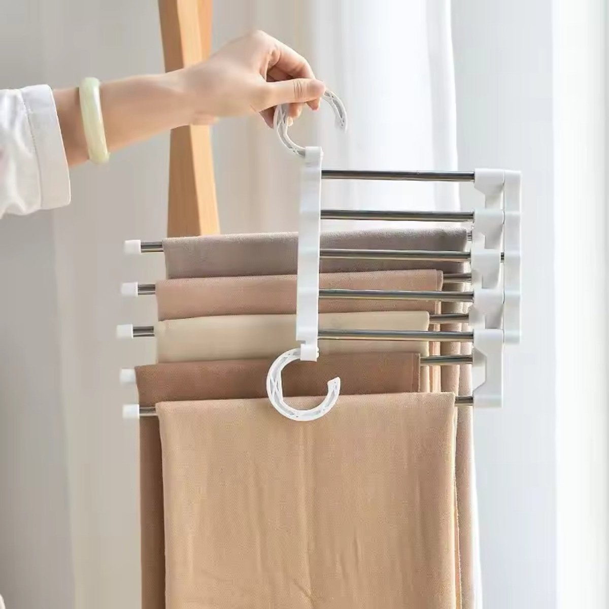5 - in - 1 Foldable Clothes Hanger - Clothes Hanger - Wild Eye Vision