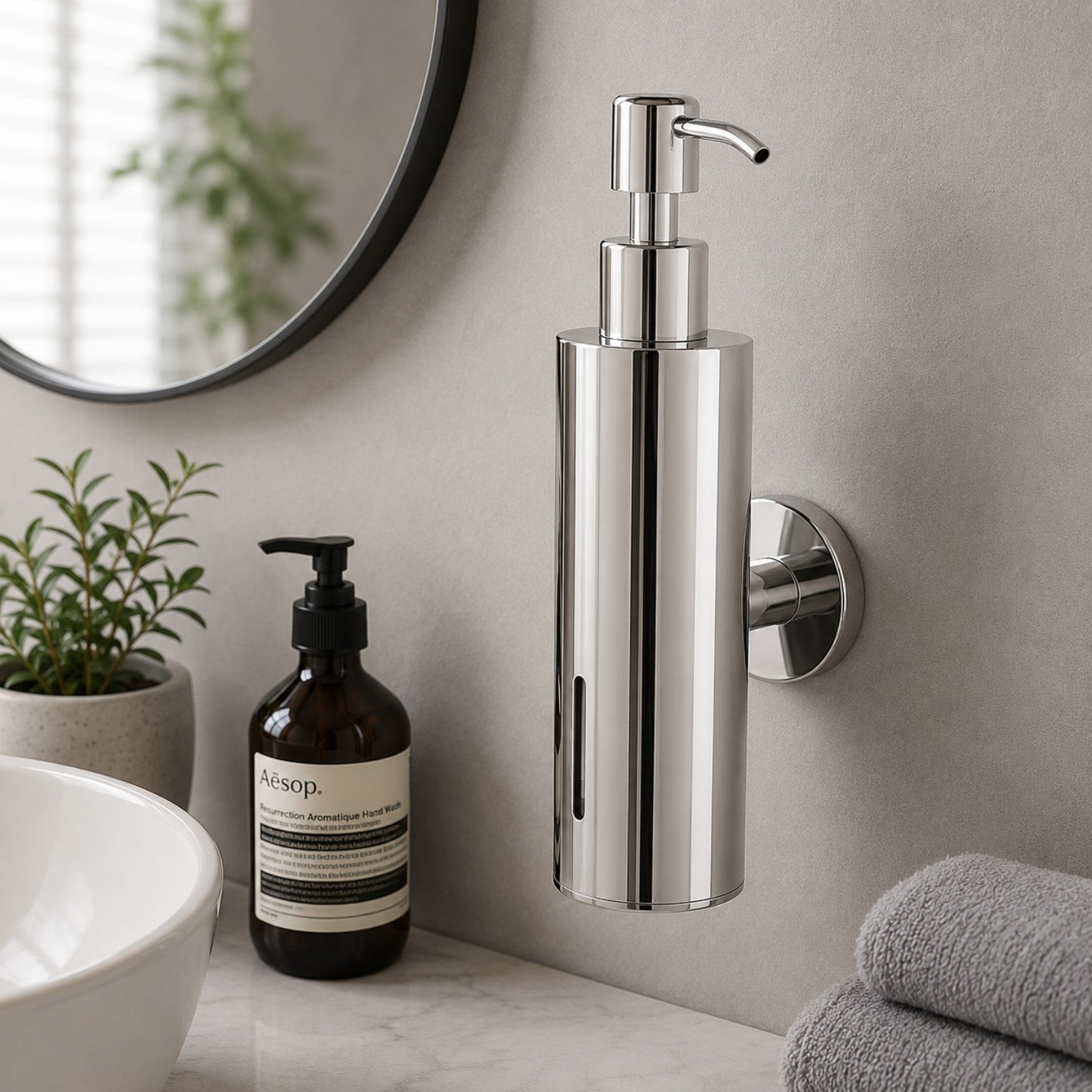 Wall Mounted Stainless Steel Dispenser