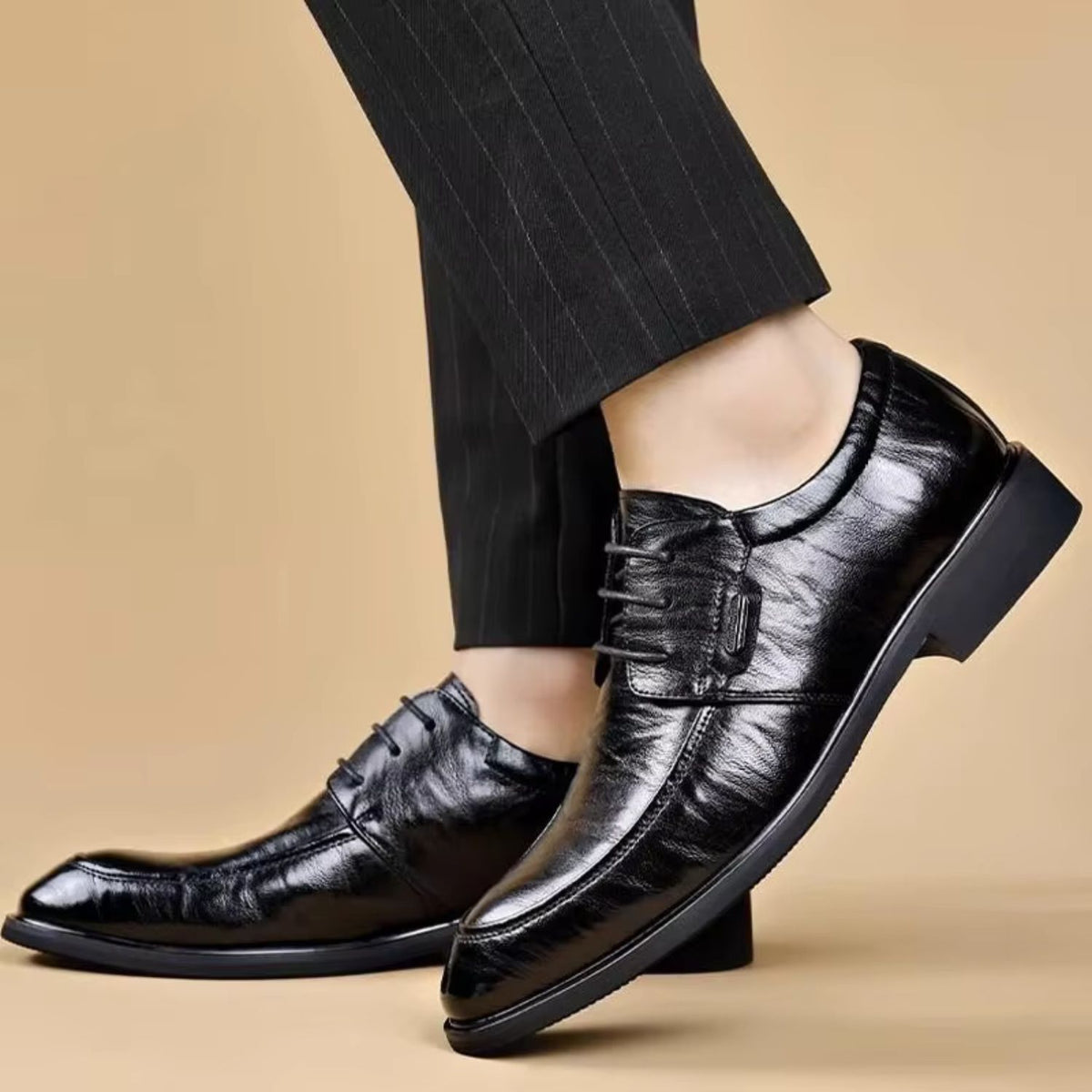 Leather Lace Up Oxford Shoes
