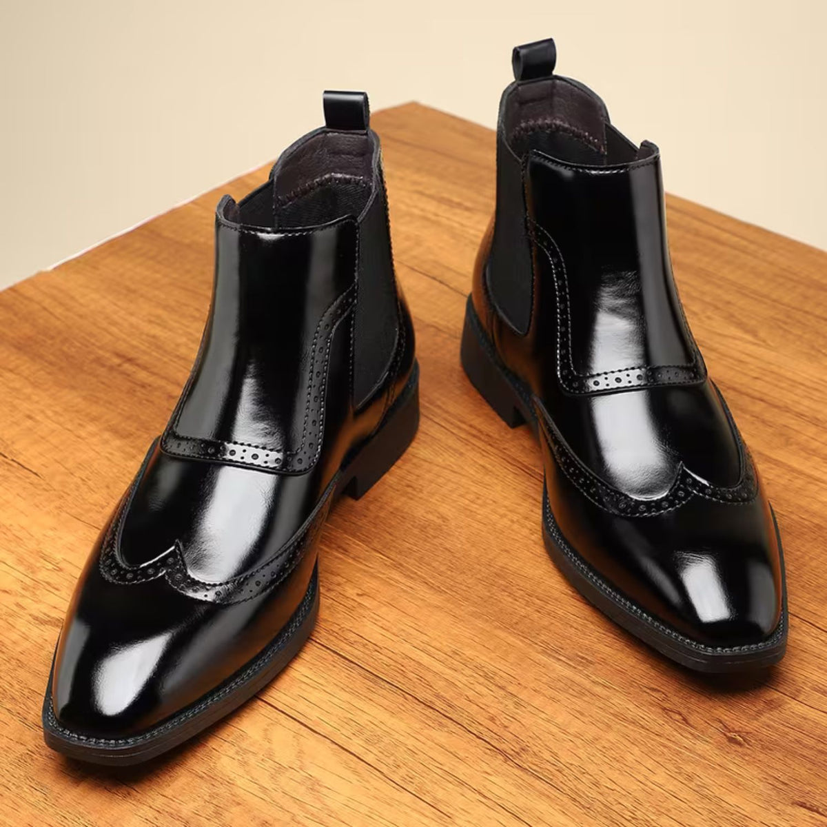 Brogue Chelsea Ankle Boots