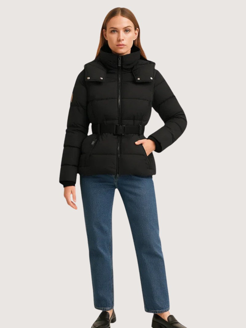 Women's Belted Insulated Puffer Jacket