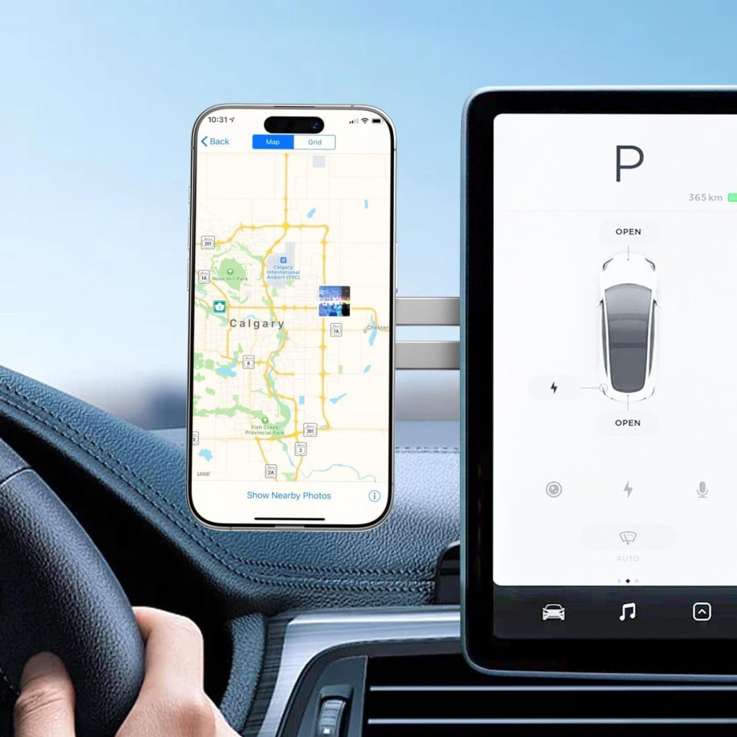Magnetic Laptop Phone Holder