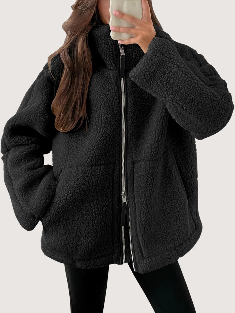 Cozy Zip-Up Fleece Winter Jacket