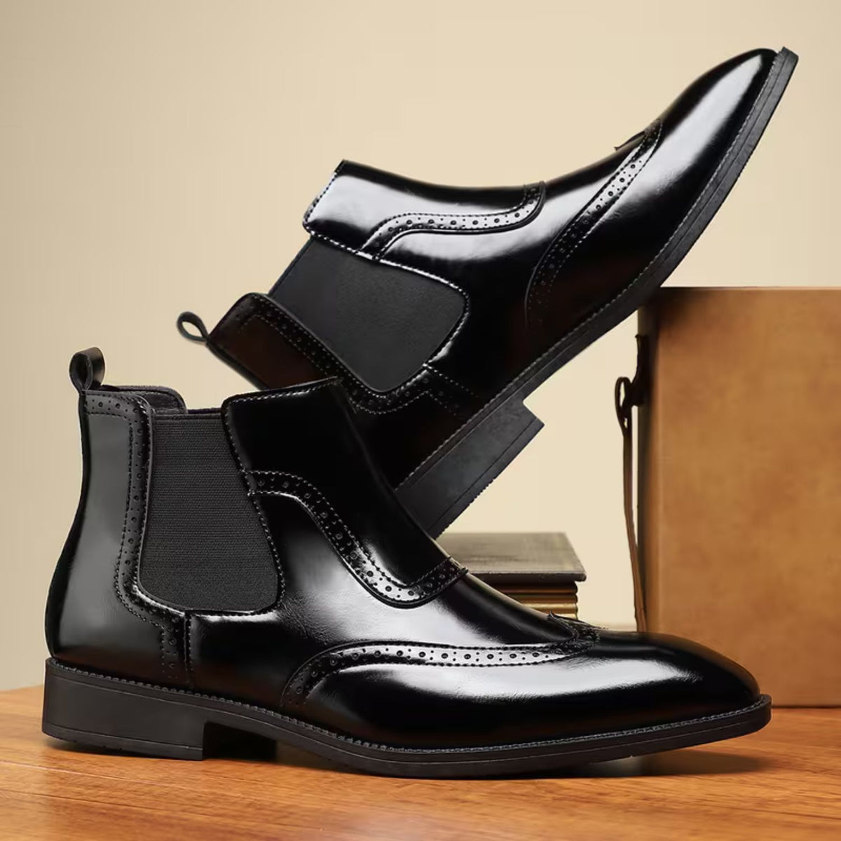 Brogue Chelsea Ankle Boots