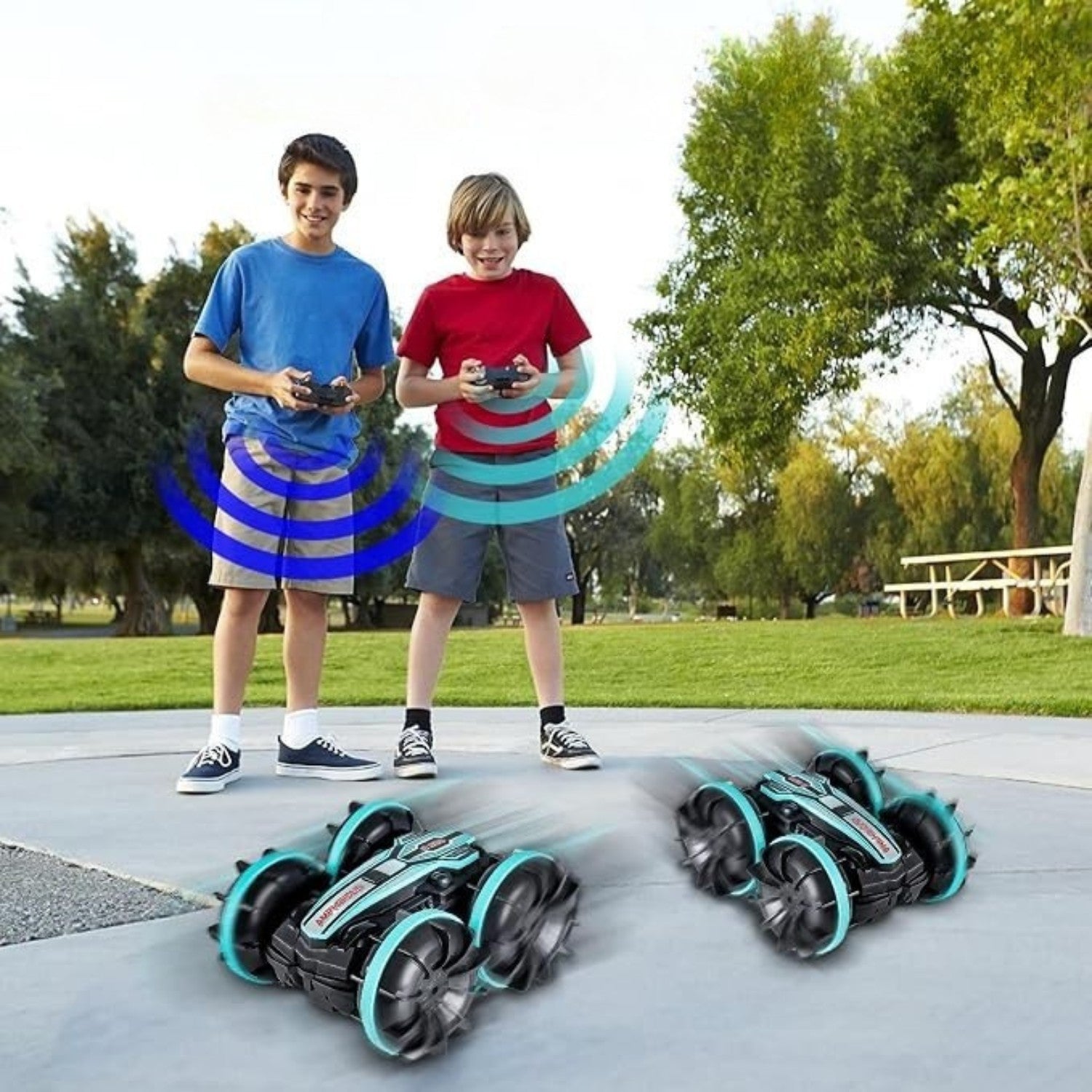 4WD Amphibious Remote Control Stunt Car