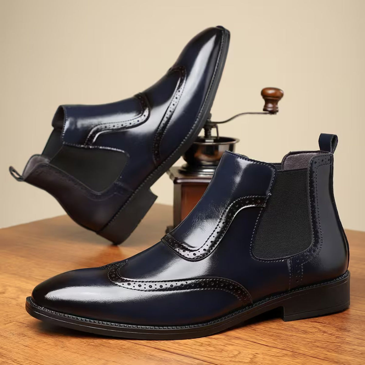 Brogue Chelsea Ankle Boots