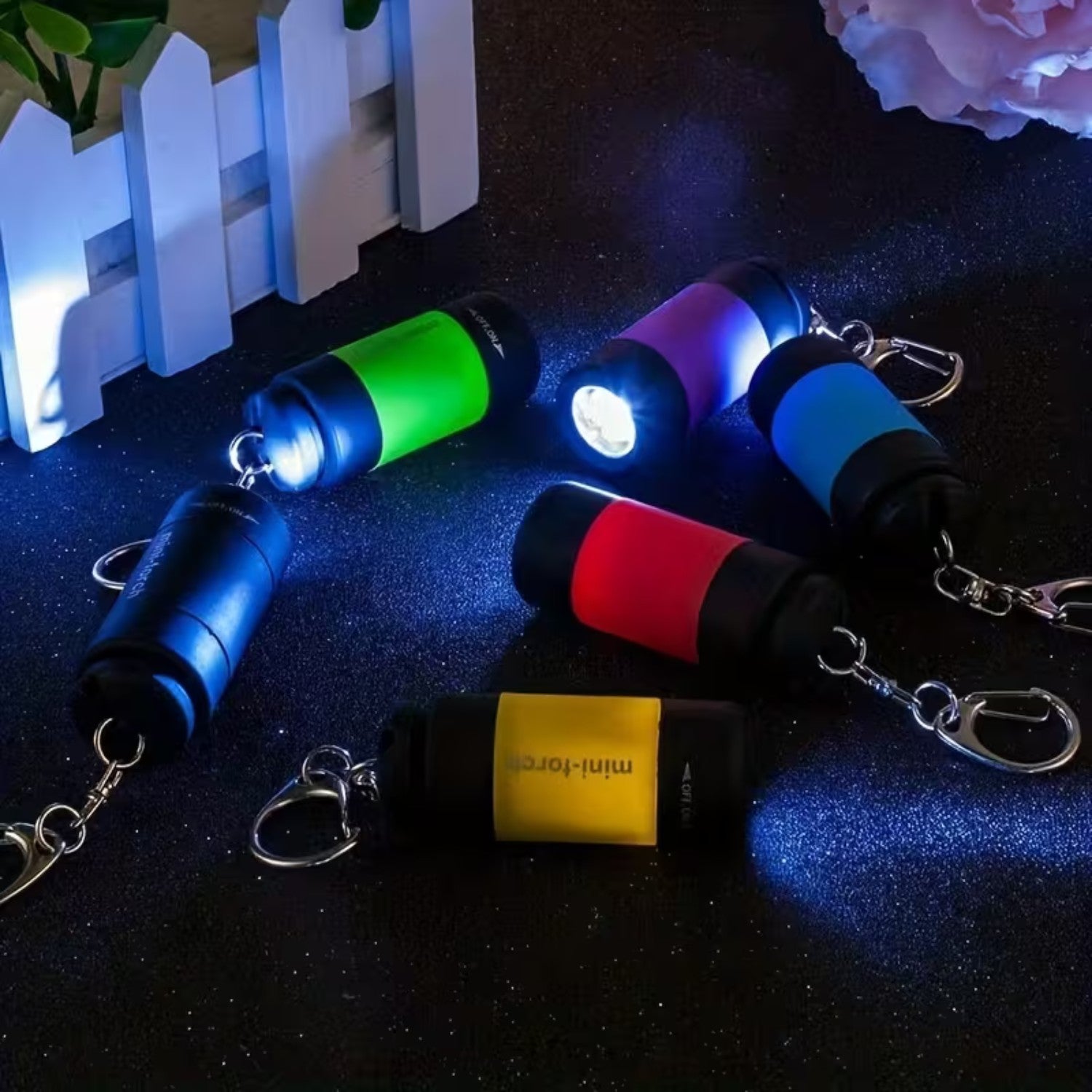 USB Rechargeable Mini Keychain Flashlight