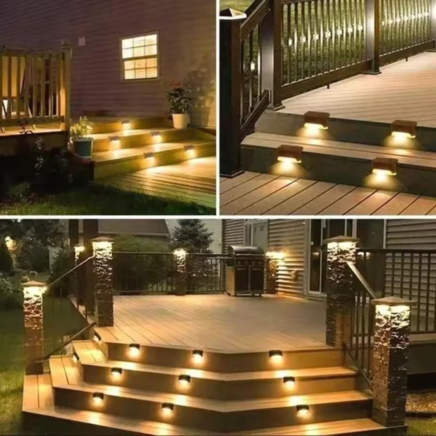 Solar LED Deck Step Lights