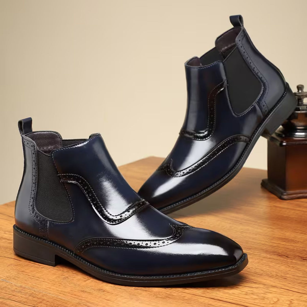 Brogue Chelsea Ankle Boots