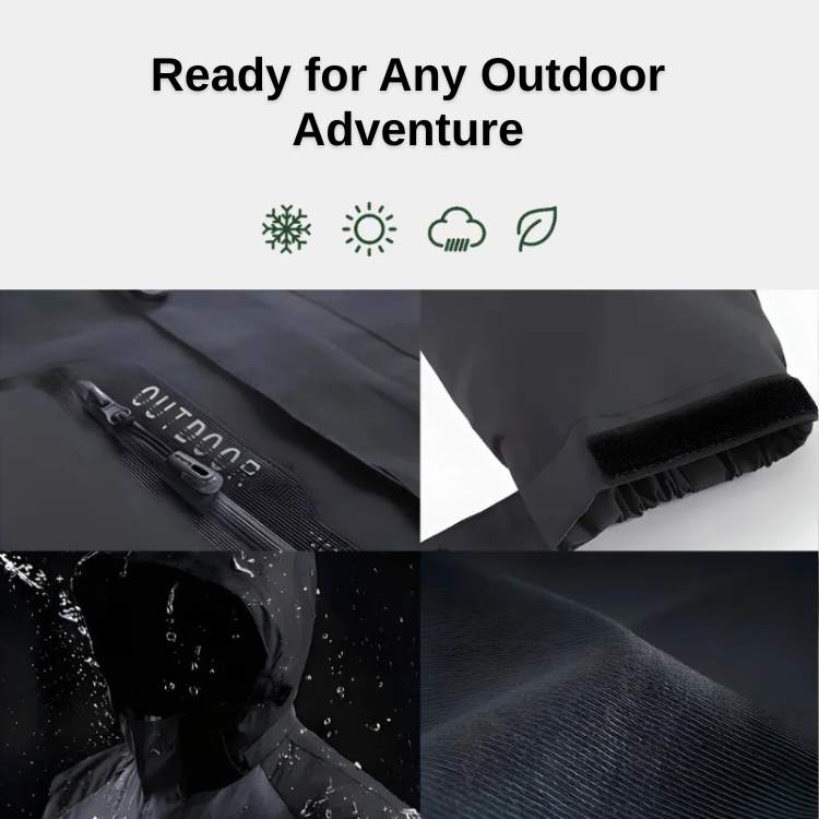 AlpinePro DWR Waterproof Hiking Jacket - Hiking Jacket - Wild Eye Vision