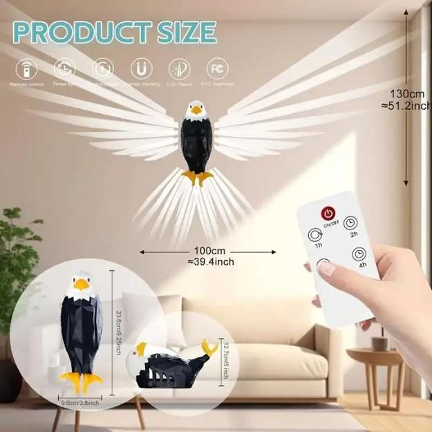 Artistic Eagle Wall Light - Wall Light - Wild Eye Vision