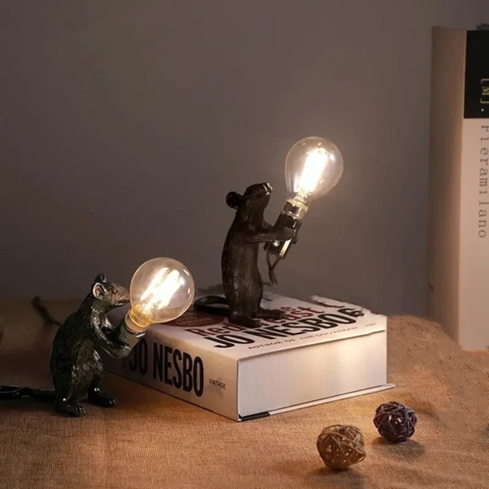 Artistic Resin Mouse Lamp - Table Lamp - Wild Eye Vision