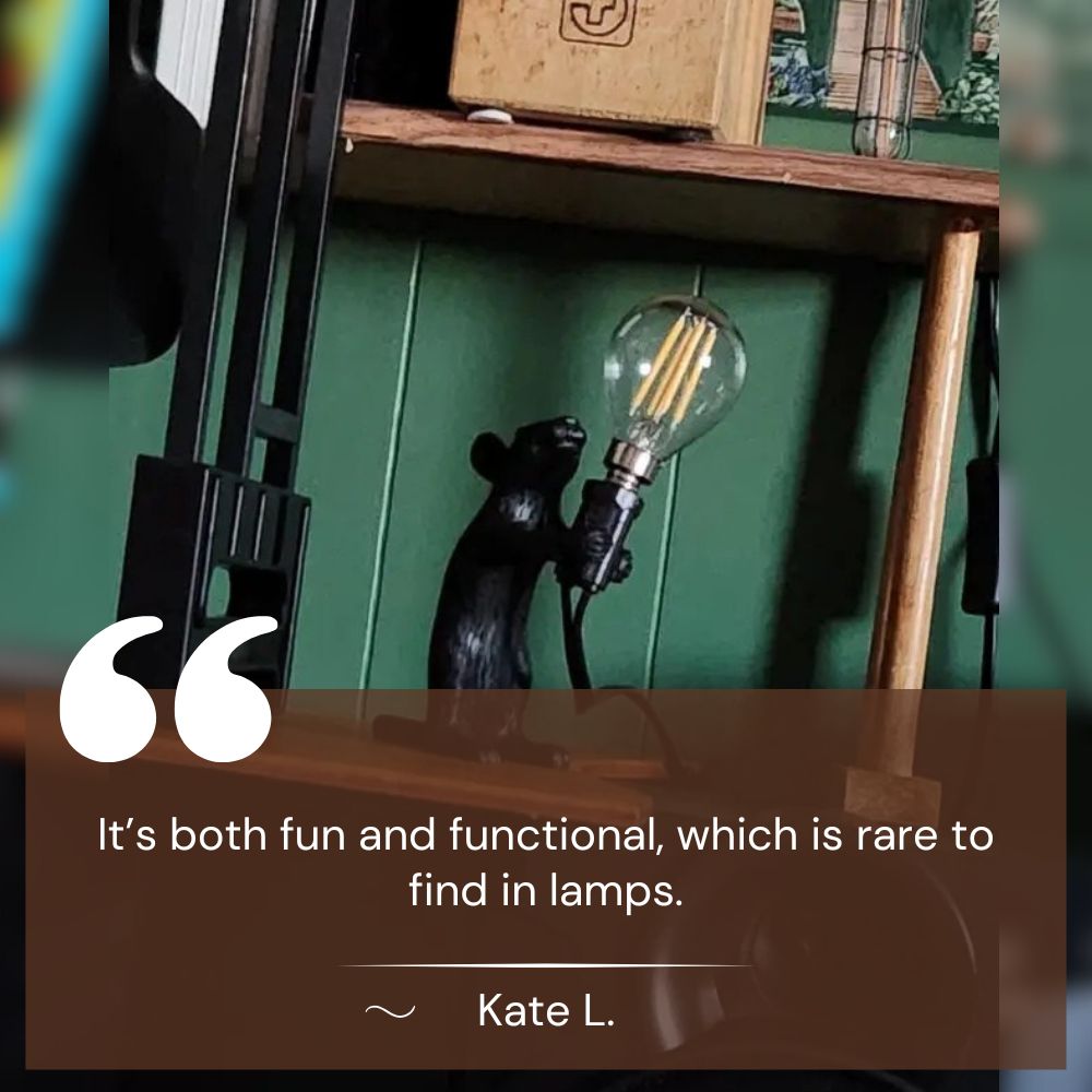 Artistic Resin Mouse Lamp - Table Lamp - Wild Eye Vision