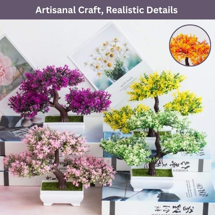 AuraBloom Decorative Bonsai Pot - Artificial Plant - Wild Eye Vision