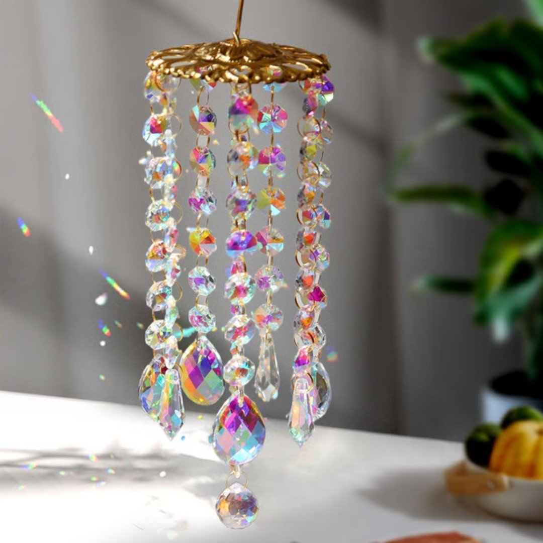 AuroraGlow – Hanging Crystal Wind Chime Sun Catcher - Wind Chime - Wild Eye Vision