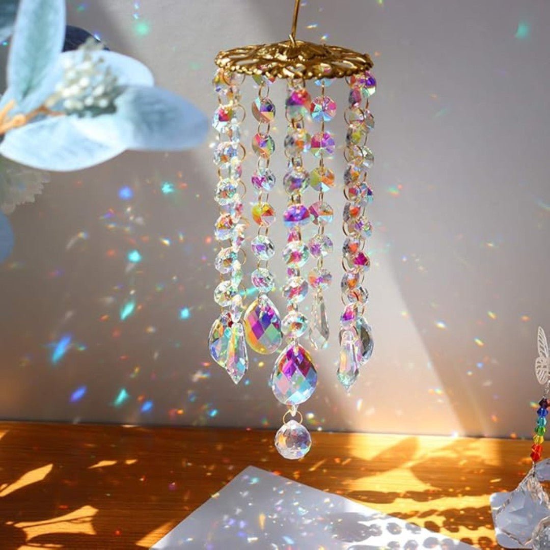 AuroraGlow – Hanging Crystal Wind Chime Sun Catcher - Wind Chime - Wild Eye Vision