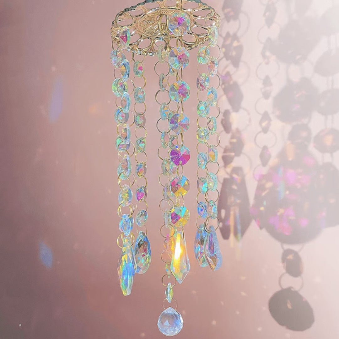 AuroraGlow – Hanging Crystal Wind Chime Sun Catcher - Wind Chime - Wild Eye Vision