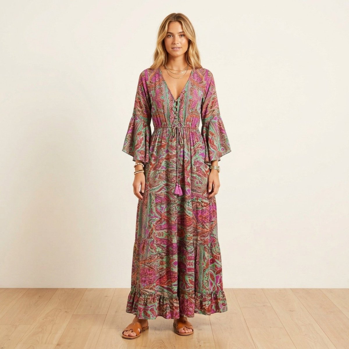 Bohemian Paisley Maxi Dress - Maxi Dress - Wild Eye Vision