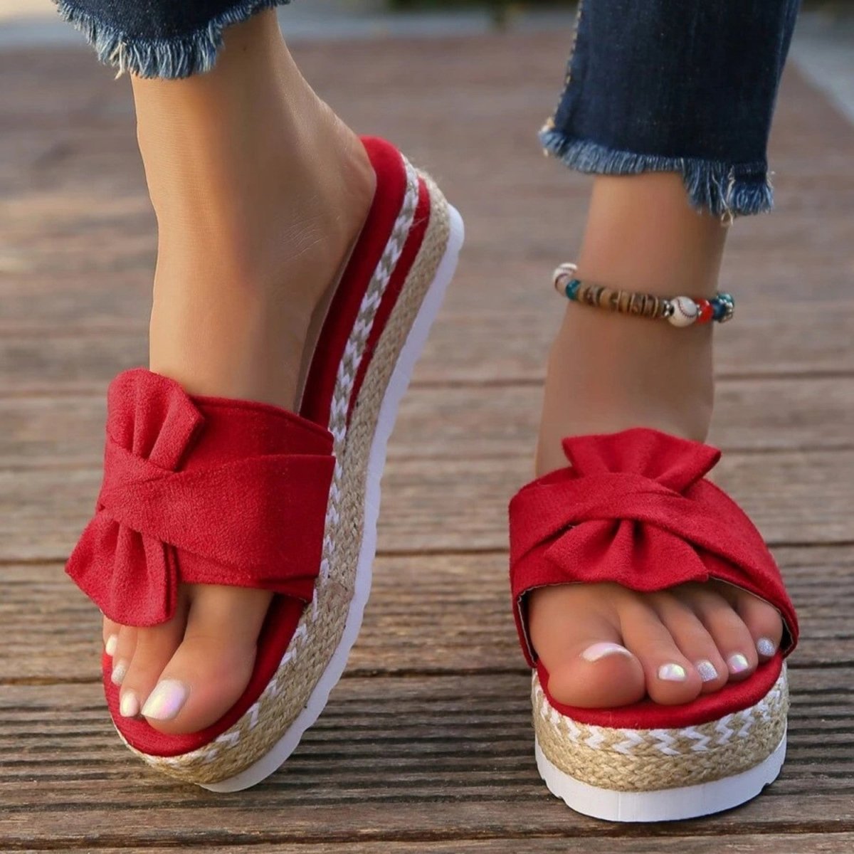 Bow Platform Comfort Sandals - Orthopedic Sandals - Wild Eye Vision