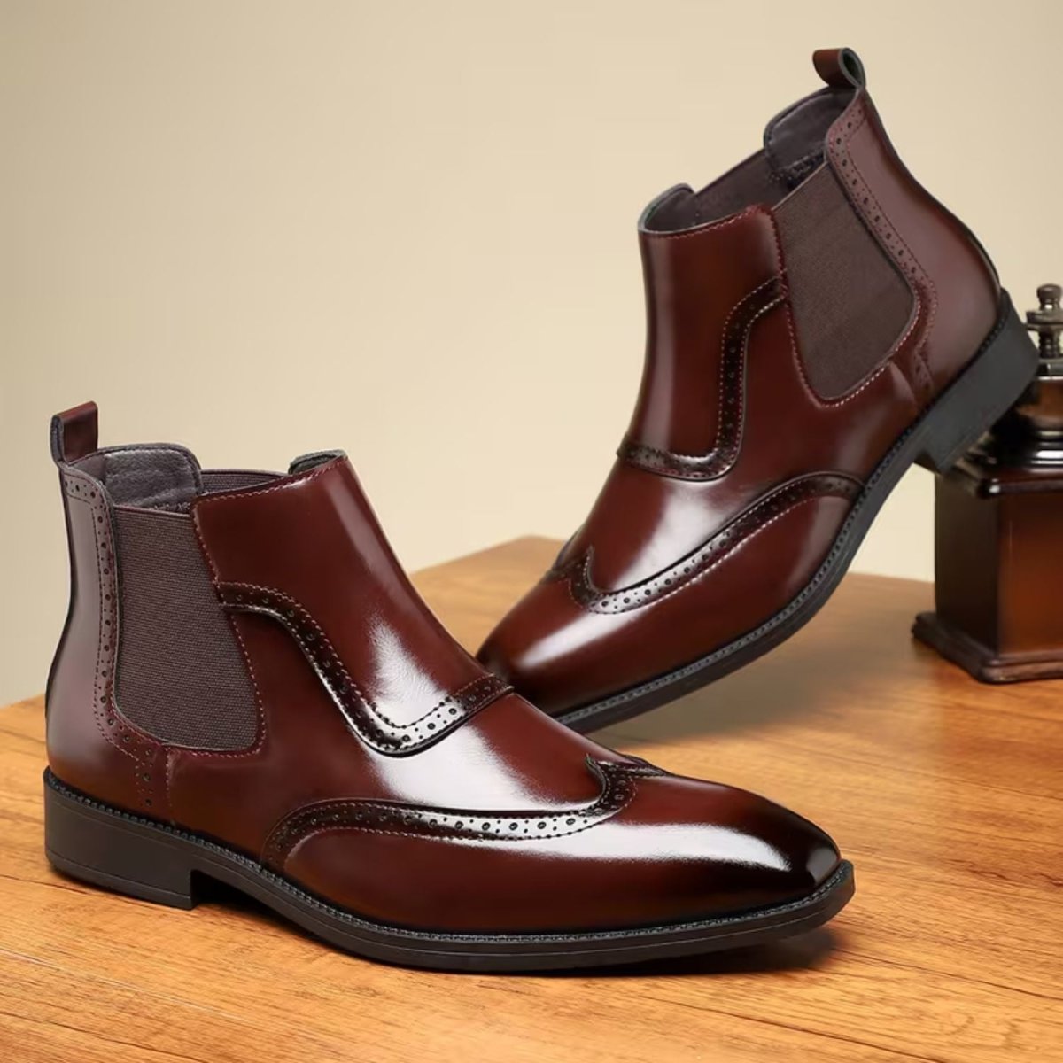 Brogue Chelsea Ankle Boots - Oxford Boots - Wild Eye Vision