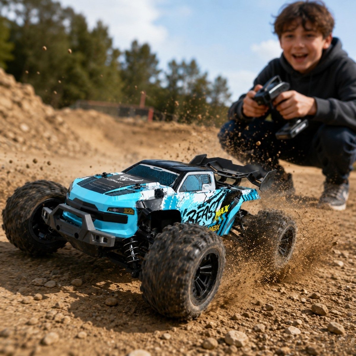 Brushless 4WD High-Speed RC Truck - RC Car 4x4 - Wild Eye Vision