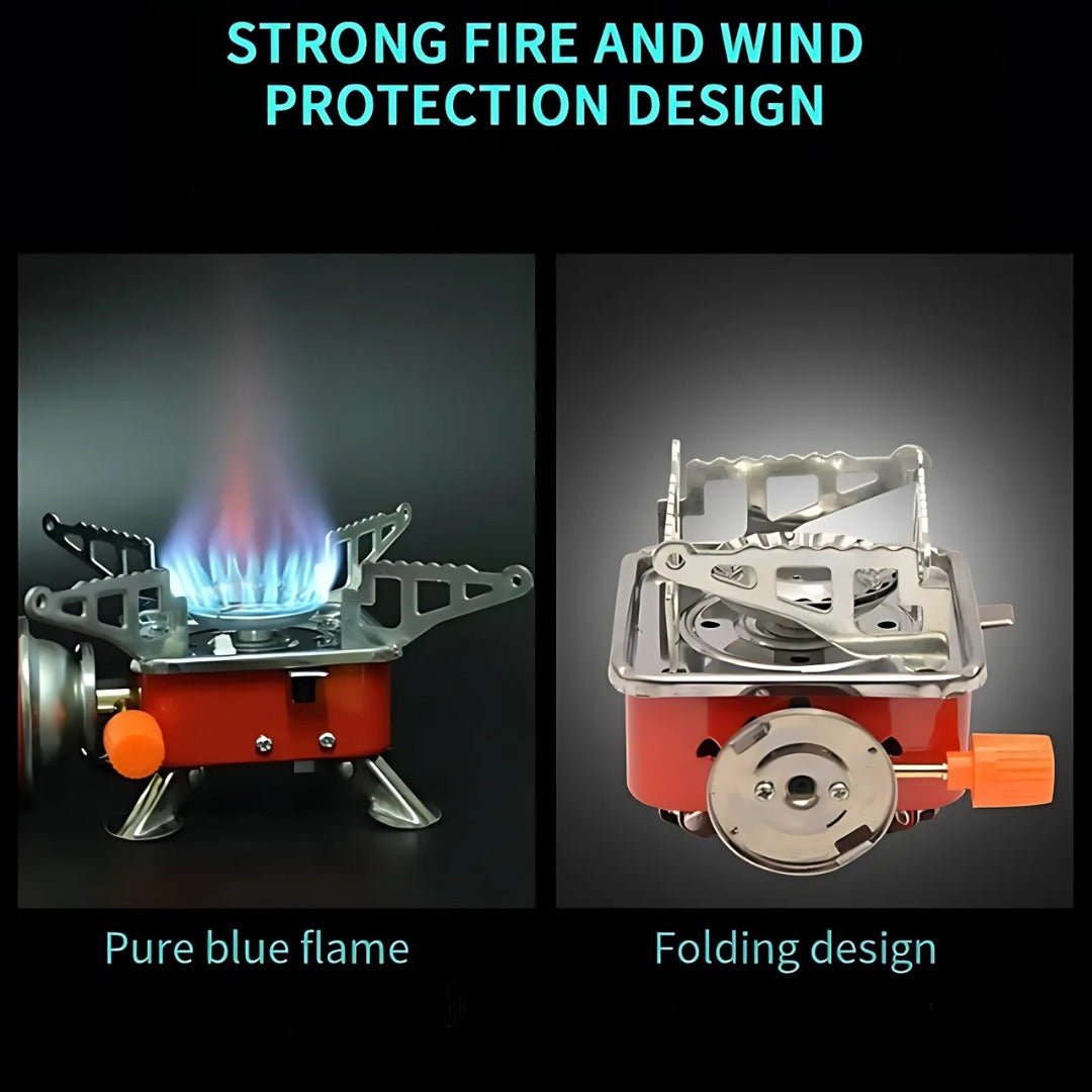 CampMate – Foldable Portable Gas Stove for Outdoor Cooking & Camping - Camping Gas - Wild Eye Vision