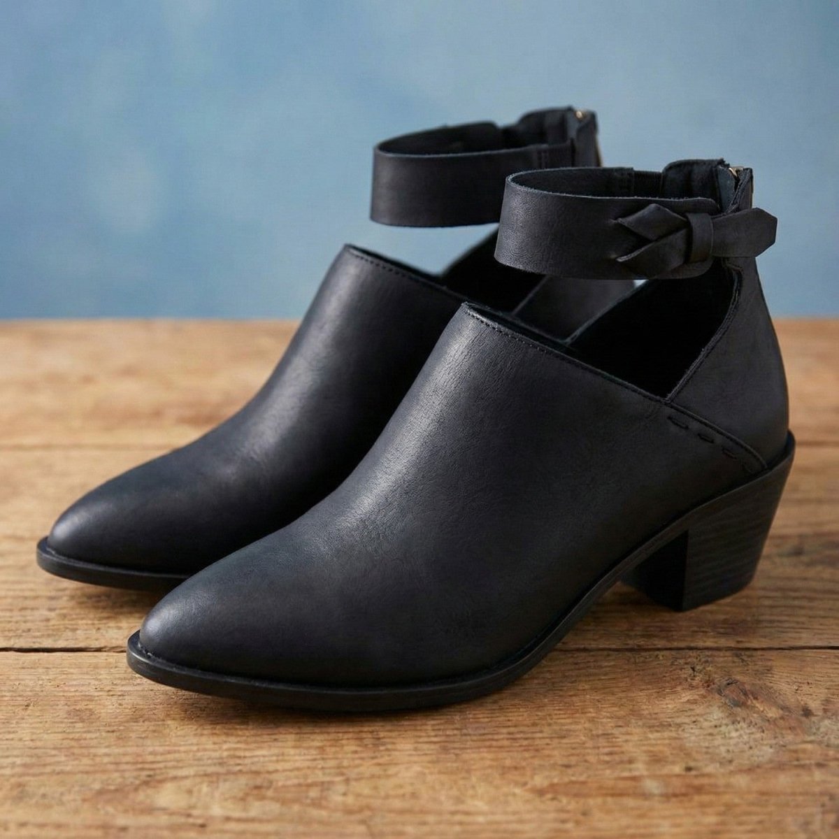Chic Block Heel Ankle Boots - Ankle Boots - Wild Eye Vision