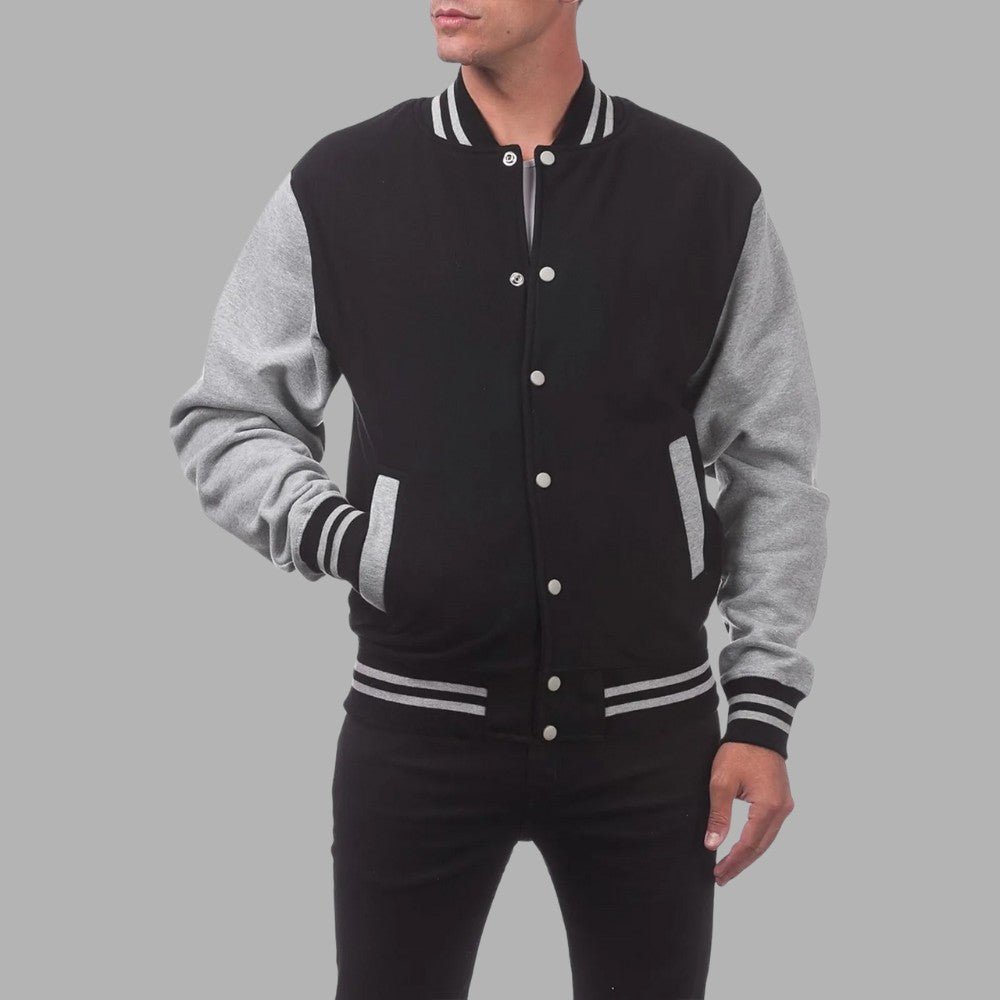 Classic Two - Tone Baseball Jacket - Men's Baseball Jacket - Wild Eye Vision
