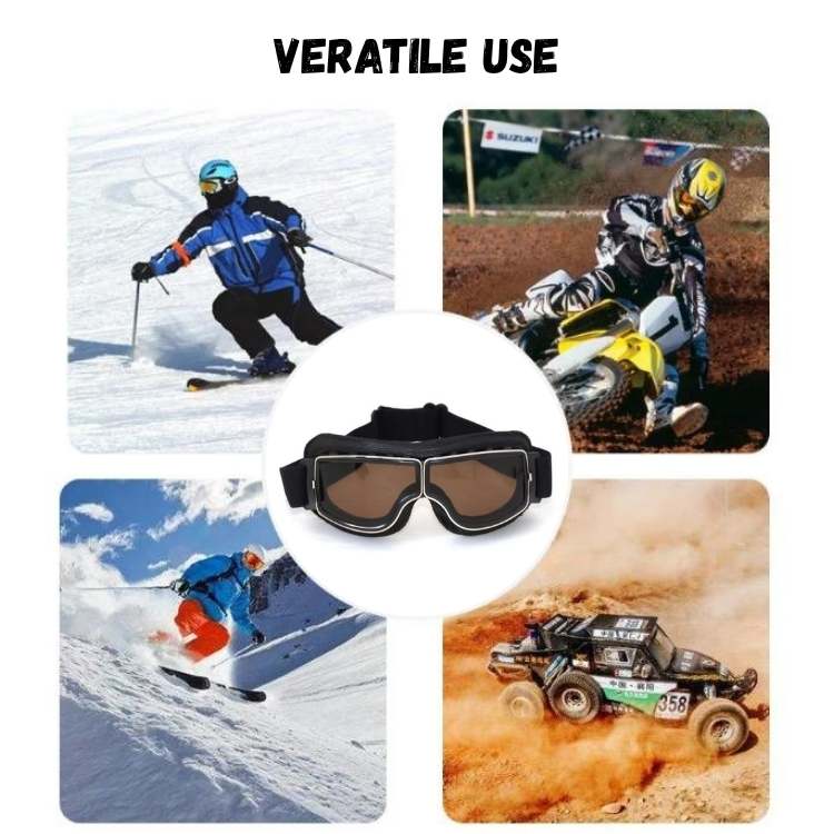 ClassicRide Vintage Leather Motorcycle Goggles - Motorcycle Goggles - Wild Eye Vision