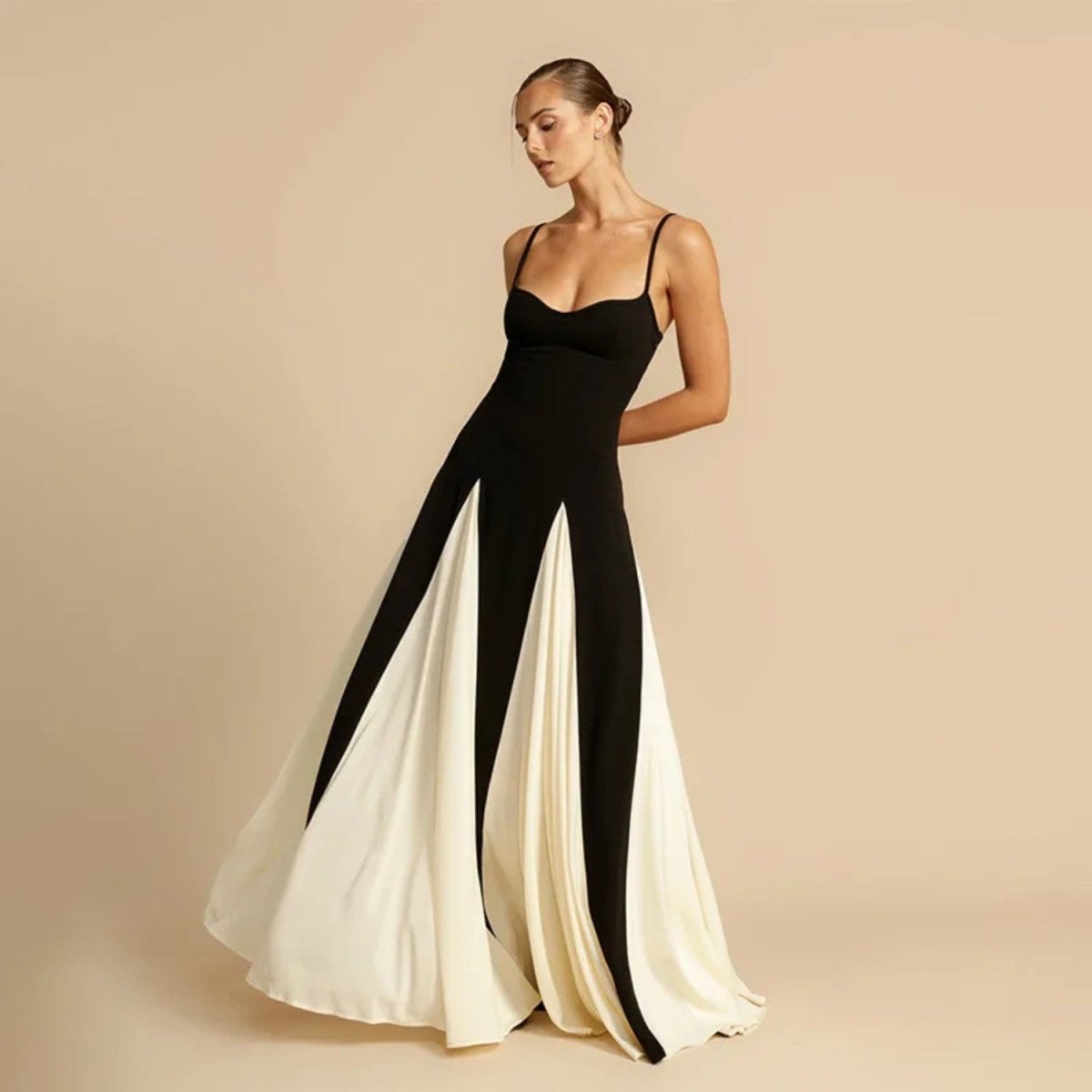 Color Block Maxi Dress - Maxi Dress - Wild Eye Vision