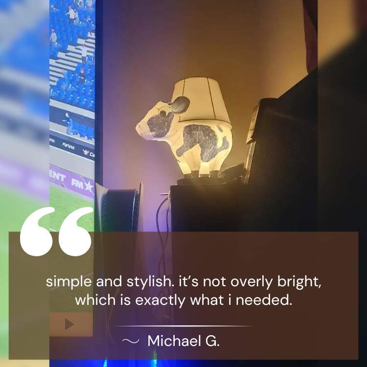 CowCraft LED Table Lamp - Table Lamp - Wild Eye Vision