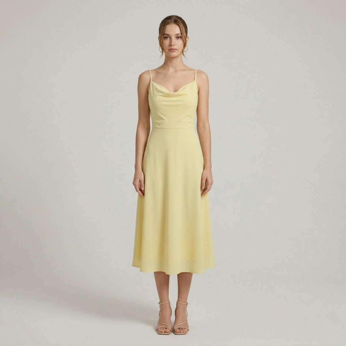 Draped Maxi Dress With Support - Maxi Dress - Wild Eye Vision