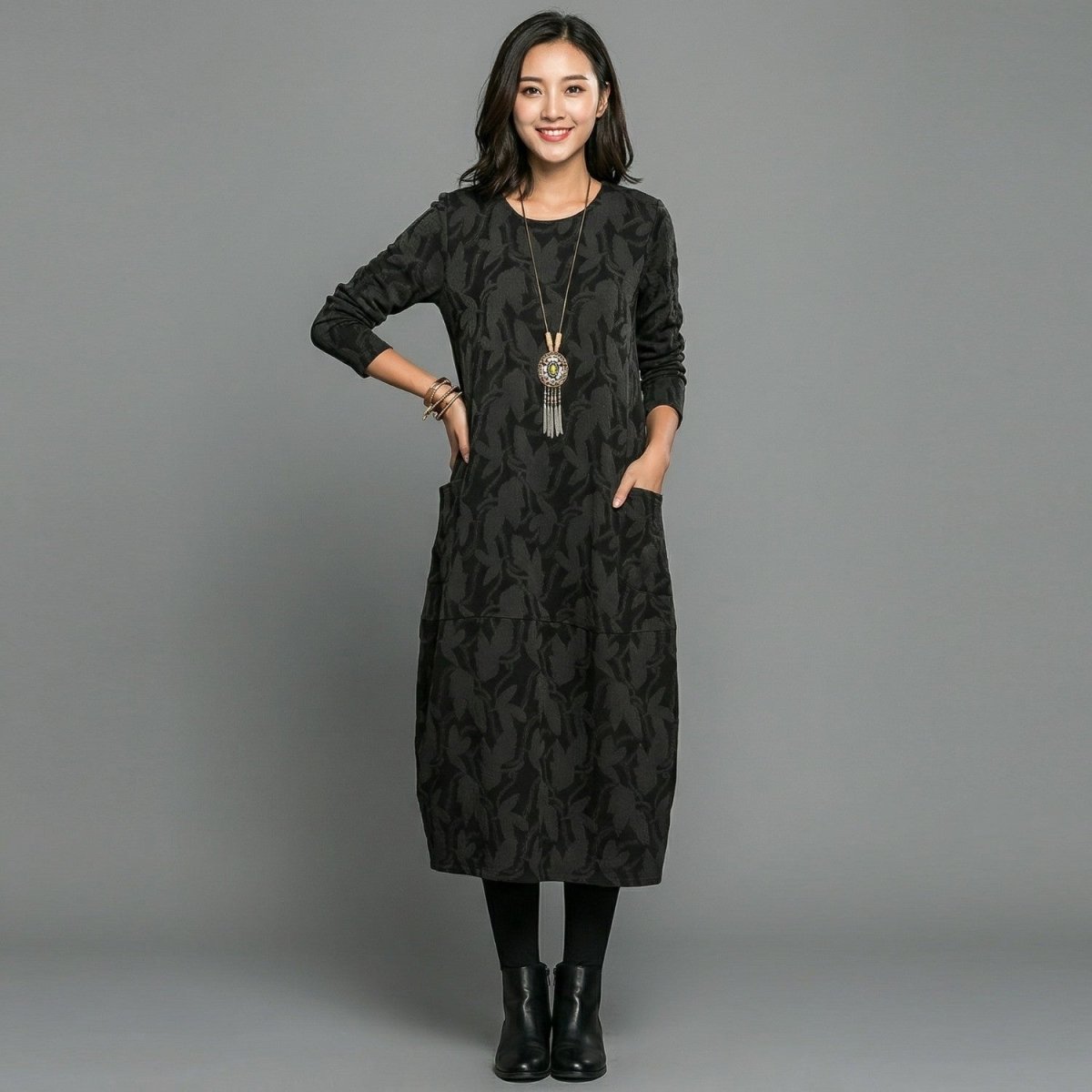Elegant Printed Maxi Dress - Maxi Dress - Wild Eye Vision