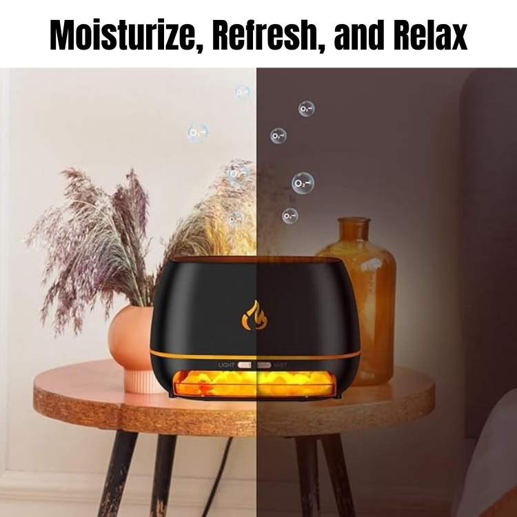 FlameWave Himalayan Flame Mist Diffuser - Essential Oil Diffusers - Wild Eye Vision