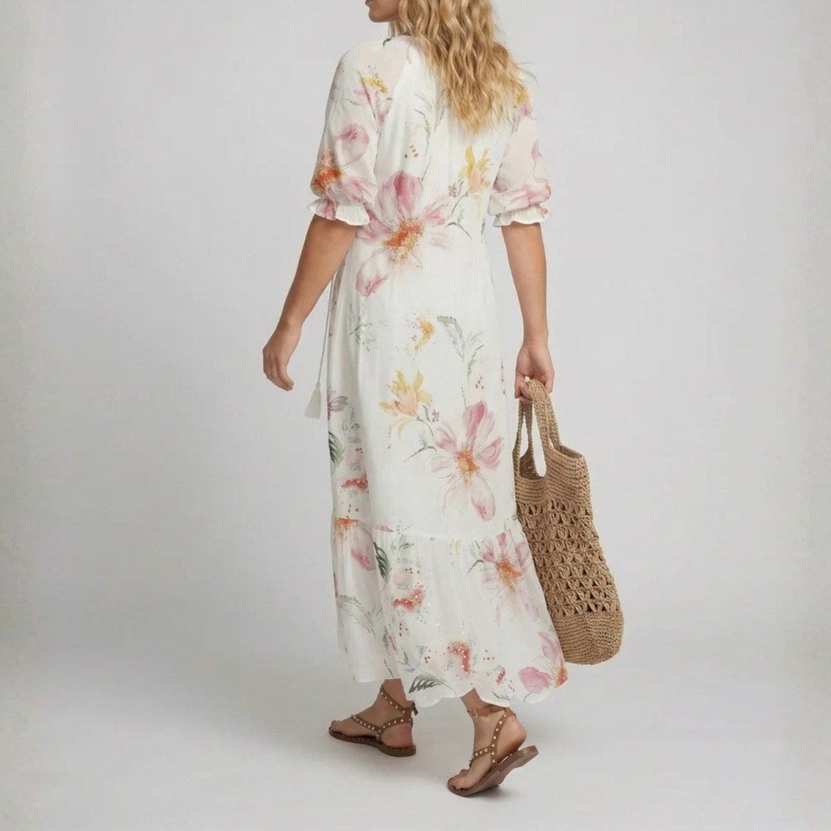 Floral Boho Maxi Dress - Maxi Dress - Wild Eye Vision